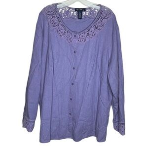 Denim & Co. Top Purple‎